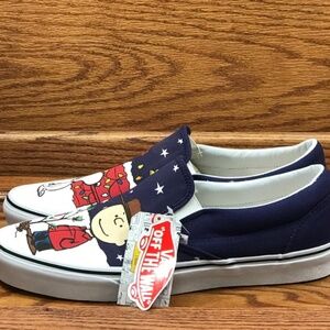Vans Classic Slip On Peanuts Charlie Tree Shoes